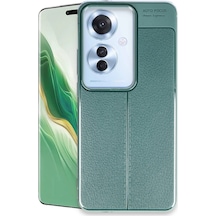 Oppo Reno 11f Uyumlu Kılıf Auto Focus Kapak - Koyu Yeşil