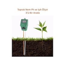 Toprak Nem Ph Metre Ölçer Işık Ölçer Toprak Ph Düzenleyici N11.497