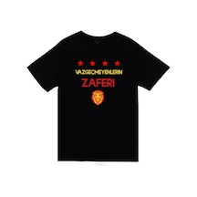 Stoned&Fame Unisex Siyah Vazgeçmeyenlerin Zaferi Baskılı T-shirt SIYAH