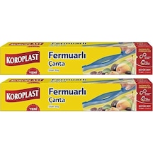 Koroplast Fermuarlı Poşet Büyük Boy 2 x 10'lu 27 x 28 CM