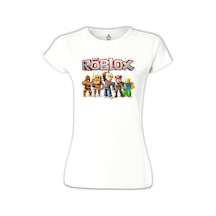 Roblox - Macera Beyaz Kadın Tshirt 001