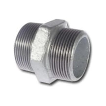 Galvaniz Nipel 2" Gümüş