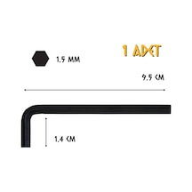 Cer-pa Norm Tekli Alyan Uzun - 1.5 Mm. - 1 Adet
