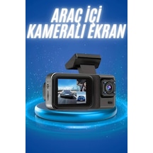 Full Hd Ön Arka Kameralı Ekranlı Sürüş Kaydedici 3 Kamera