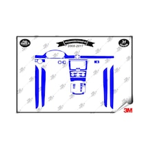 Volkswagen Passat Cc 2008-2017 Torpido Konsol Trim Göğüs Maun Kaplama Set 31 Parça Mavi Renk