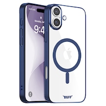 Apple Uyumlu iPhone Buff 16 Plus Magsafe Slim Fit Kılıf Blue