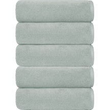 5 Li El Yüz Otel Havlusu 50x85 Cm Renkli 16/1 Avs 200 Gr Gri