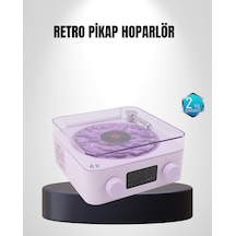 Bluetooth Retro Pikap Hoparlör 360 Derece Ses Projektörlü Gece Lambası Çok Fonksiyonlu - Lisinya