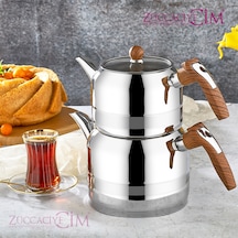 Kahramanlar Yağmur Ahşap Mini Boy Çaydanlık Ahşap