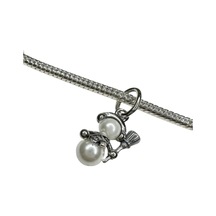 Işıltılı Kardan Adam Sallantılı Charm Gümüş