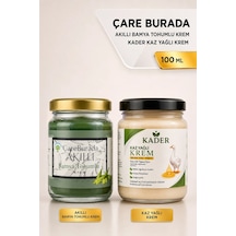 Çareburada Akıllı Bamya Tohumlu Krem 100 Ml + Kader Kaz Yağlı Krem 210 Ml