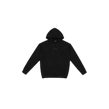Beord Siyah %100 Pamuk Kapüşonlu Sweatshirt Bhd1-144