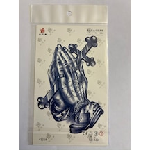 Dua Haç 18x11 Cm 1 Aylık Yarı Kalıcı Yapıştırma Geçici Dövme