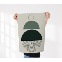 Çerçevesiz Poster, Dijital Baskı Soyut Yarım Daireler Poster, Soyut, Ev, Ofis, Mutfak Dekorasyon
