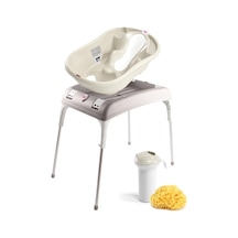 Okbaby Onda Evol Bebek Banyo Seti 4 Parça Kırık Beyaz