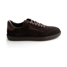 Bambi Kahve Süet Hakiki Deri Erkek Sneaker E01593000302