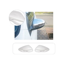 Volkswagen Golf 6 Uyumlu 2010-2013 Krom Ayna Kapağı 2 Parça Paslanmaz  Çelik