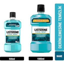 Listerıne Cool Mint Gargara 1 L + Cool Mint Gargara 500 ML Listerıne Cool Mint Gargara 1 L + Cool Mint Gargara 500 ML