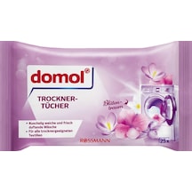 Domol Kurutma Makinesi Mendili Parfümlü Çamaşır Yumuşatıcısı Çiçek Rüyası 25'li Paket