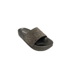 Witta 54121-24 Anatomik Fashıon Taşlı Kadın Terlik Platin