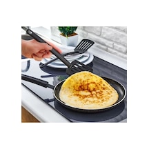 Pratik Yanmaz Yapışmaz Teflon Spatula - 220 Dereceye Dayanıklı Teflon Servis Sıpatulası 1 Adet