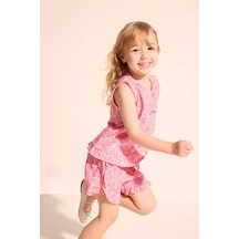 Defacto Keten Karışımlı 2li Takım Kız Bebek H4735a526smpn206 Pembe-pn206