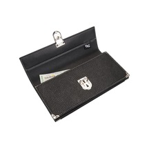 Çek Ve Senet Portföyü Unisex Mini Bag Organizer 13 Cepli Vegan 13,5x24 Cm.,siyah Genel