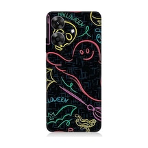 Realme Note 60 Uyumlu Halloween Grafiti  Desenli Silikon Kılıf