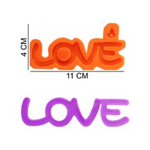 Love Silikon Şeker Hamuru, Sabun, Mum Kalıp
