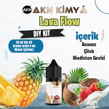 Lava Flow Naked Dıy Kit Çilek Ananas Hindistan Cevizi Gıda Aroması %20 Oranda Aroma İçerir Hazır Değildir 30 Ml