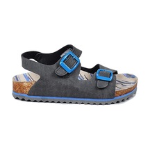 Jump Jump 50023 Çift Tokalı Antrasit Unisex Çocuk Sandalet 50023