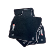 Oto Halı Paspas Seti Audi A4 B7 2001-2008 Uyumlu Sline Sport Kaymaz & Şık Tasarım - Siyah Rsport