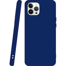 Smcase Apple Uyumlu iPhone 13 Pro Max Kılıf Biye Mat Silikon Tam Kapatan Ek