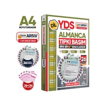 2026 YDS Almanca ÖSYM Tıpkı Basım Çıkmış Soru Deneme Paketi Dijital Çözümlü 26lı Fasikül SETİ