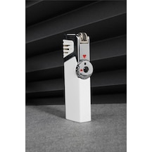 Silvio Monetti Beyaz Renk Üç Pürmüzlü Vanalı Gazlı Çakmak 24csm692tr03