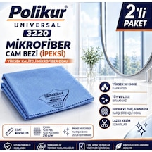 3220 Universal Mikrofiber Cam Bezi 40 50cm 2 Adet Mavi