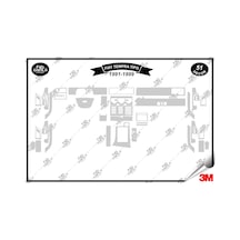 Fiat Tempra Tipo 1991-1999 Torpido Konsol Trim Göğüs Maun Kaplama Set 51 Parça Gümüş