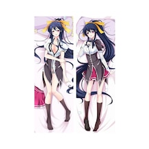 High Scholl Dxd - Akeno Desenli Çift Yön Baskılı Sarılma Yastığı Kılıfı Çok Renkli