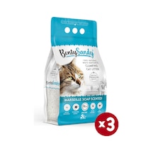 Benty Sandy Marsilya Sabun Kokulu İnce Topaklaşan Bentonit Kedi Kumu 3 x 5 L