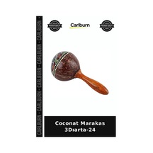 Özel Üretim Müzik Aleti Ritim Eğlence Coconat Marakas 3dıarta-24