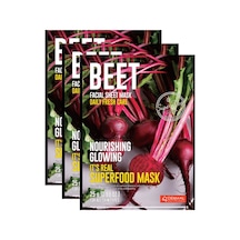 Dermal It's Real Super Gıda Maskesi Pancar 25Gr 3'Lü Set