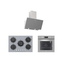 Silverline BO6502S02 - CS5365S01 - 3457 Soho 60 Gri Ankastre Set