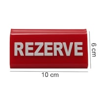 Rezerve Adisyonlu Kırmızı - Beyaz