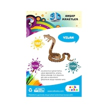 Ahşap Maket Yılan Boya Ve Fırça