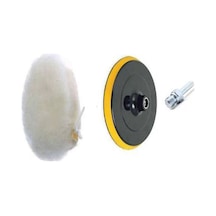 Merttools Pastapoliş Cila Süngeri Matkap & Taşlama 115 Mm Pelüş Ve Cırt Taban +matkap Aparatı