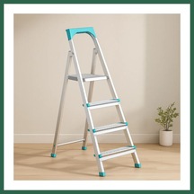 Bezos 3+1 Basamaklı Metal Merdiven 82 Cm 120 Kg Bzs01 Standart