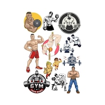 Gym Fitness Sticker Set 15 Parça Telefon, Tablet, Defter, Laptop Sticker