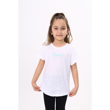 Toontoy Kids Toontoy Kız Çocuk Palmiye Baskılı Düz Tişört Beyaz Toontoy Kids Toontoy Kız Çocuk Palmiye Baskılı Düz Tişört Beyaz