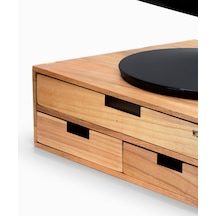 Woodsaka - 3lına A4 Çekmeceli-monitör Standı-2 Katlı-3 Çekmece...