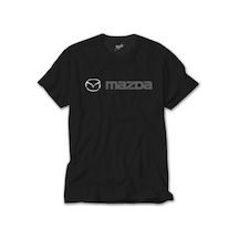 Mazda Text Logo Siyah Tişört Siyah